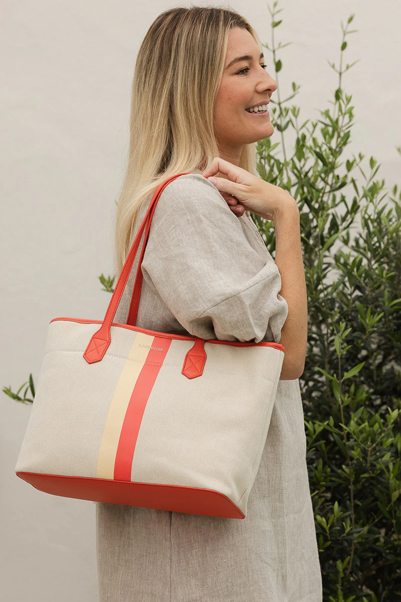 Louenhide Maui Canvas Tote Bag Peach - Image 2