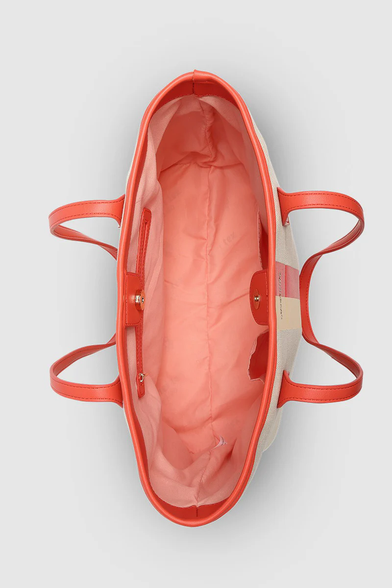 Louenhide Maui Canvas Tote Bag Peach - Image 3