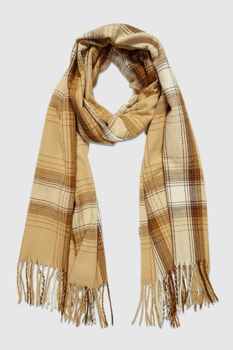 Louenhide Oxford Scarf Plaid Camel - Image 2