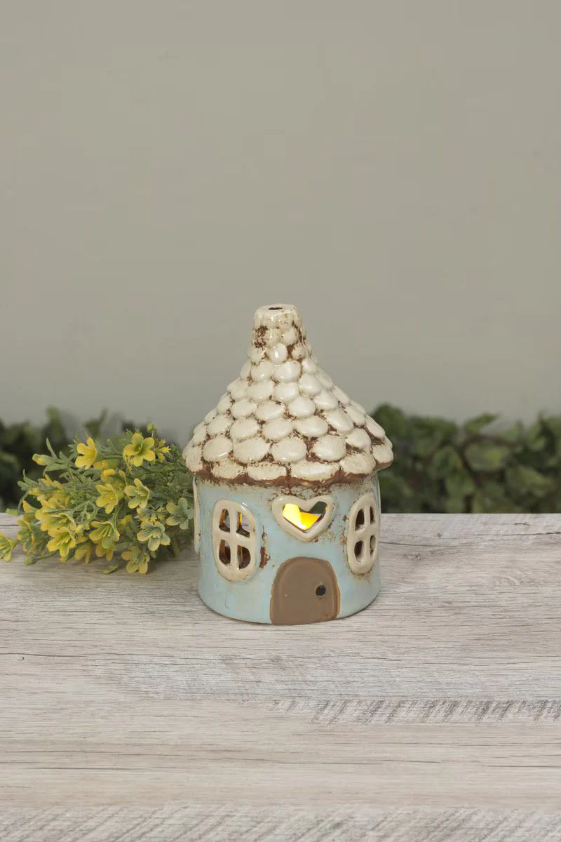Luminary Stoneware Gnome House 5.71"