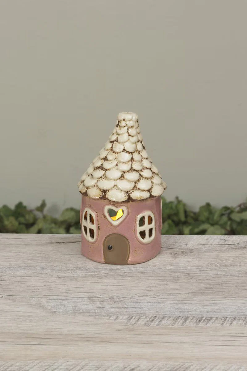 Luminary Stoneware Gnome House 6.5"