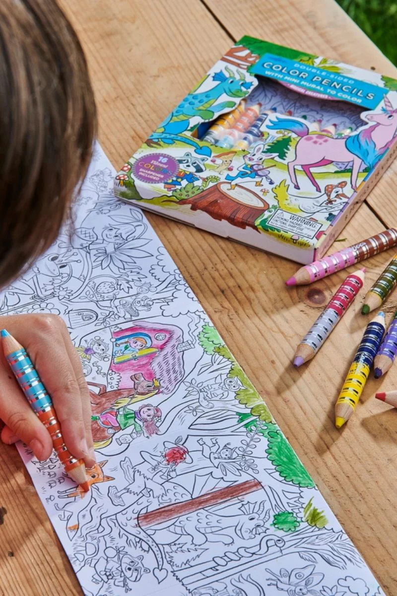 Magical Creatures Biggie Pencils with Fold-Out Mini Mural Bundle - Image 2