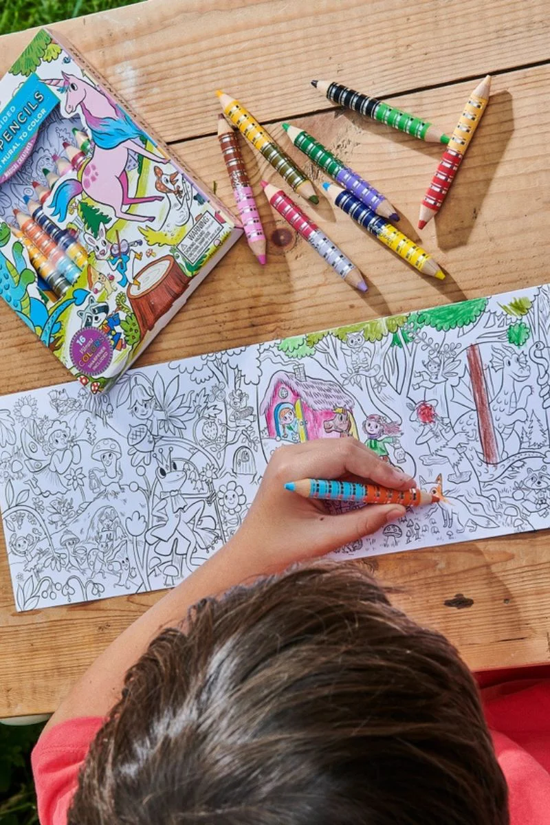 Magical Creatures Biggie Pencils with Fold-Out Mini Mural Bundle - Image 3