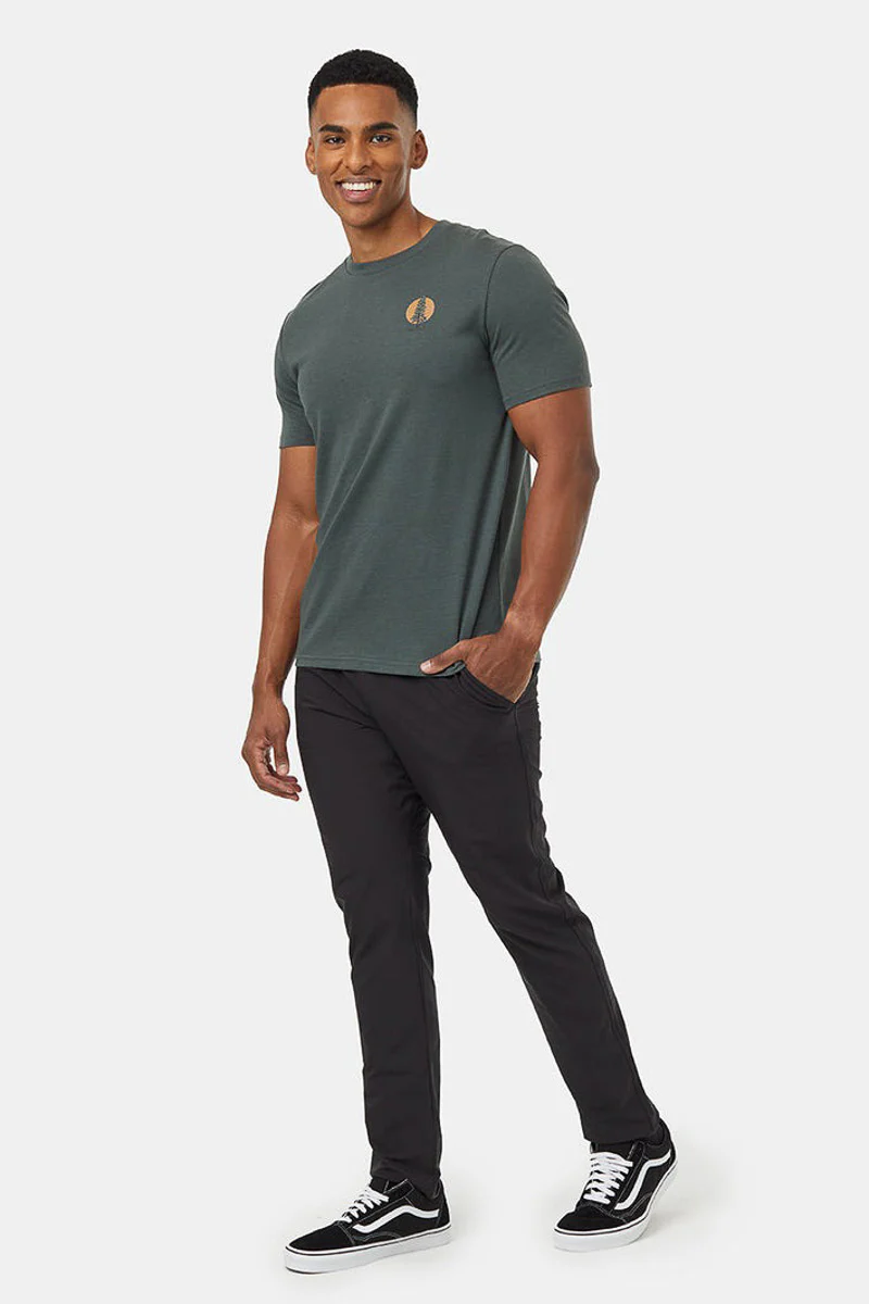 Men T-Shirt Douglas Fir Urban Green/Camel Extra Large - Image 2