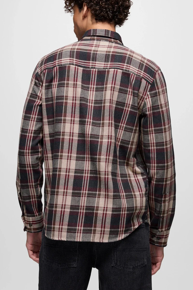Men's Westbrook Flannel Shirt Medium Deep Vino - Image 4