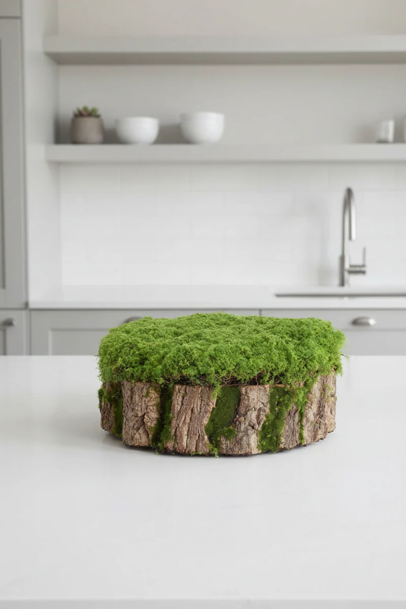 Moss Stump 13"x 5" Green