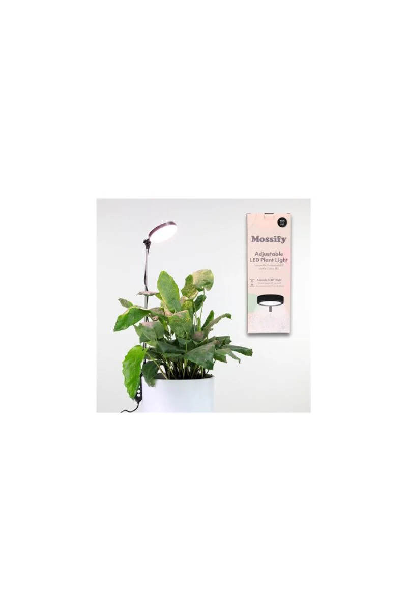 Mossify Adjustable LED Plant Light 28" Black