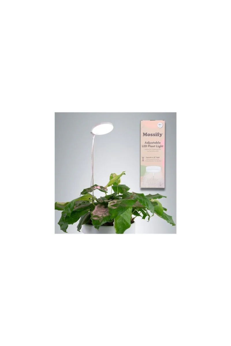 Mossify Adjustable LED Plant Light 28" White