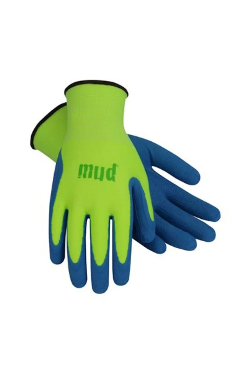 MUD Super Grip Mud Gloves Lime Green Large