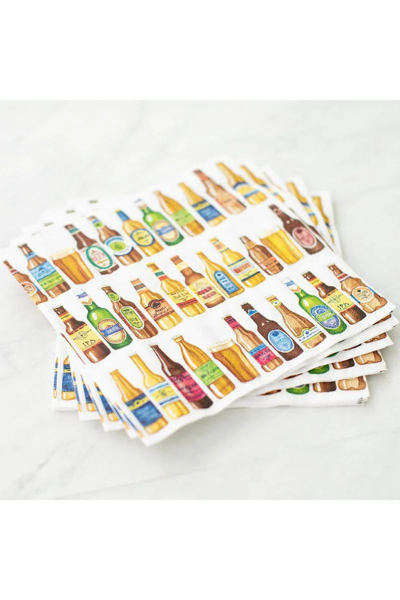 Caspari 99 Bottles Cocktail Napkins