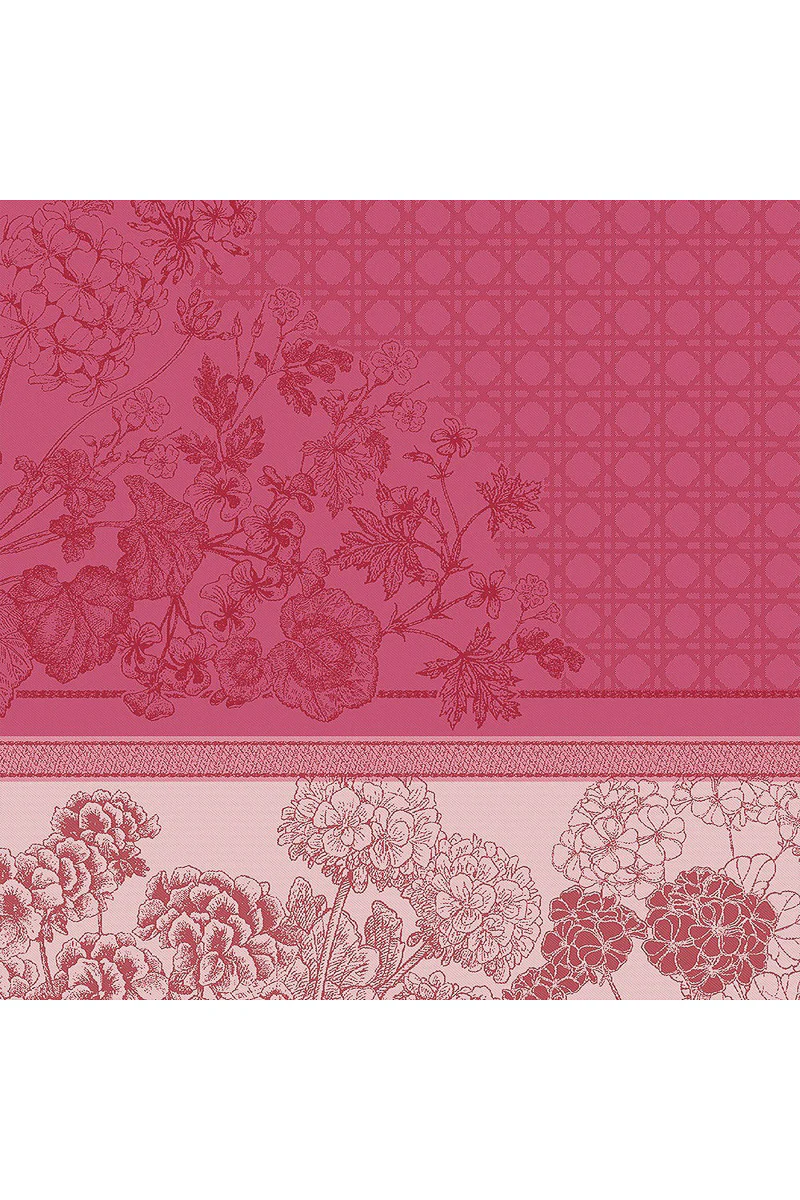 Garnier-Thiebaut Geraniums Napkin 22" Rose - Image 2