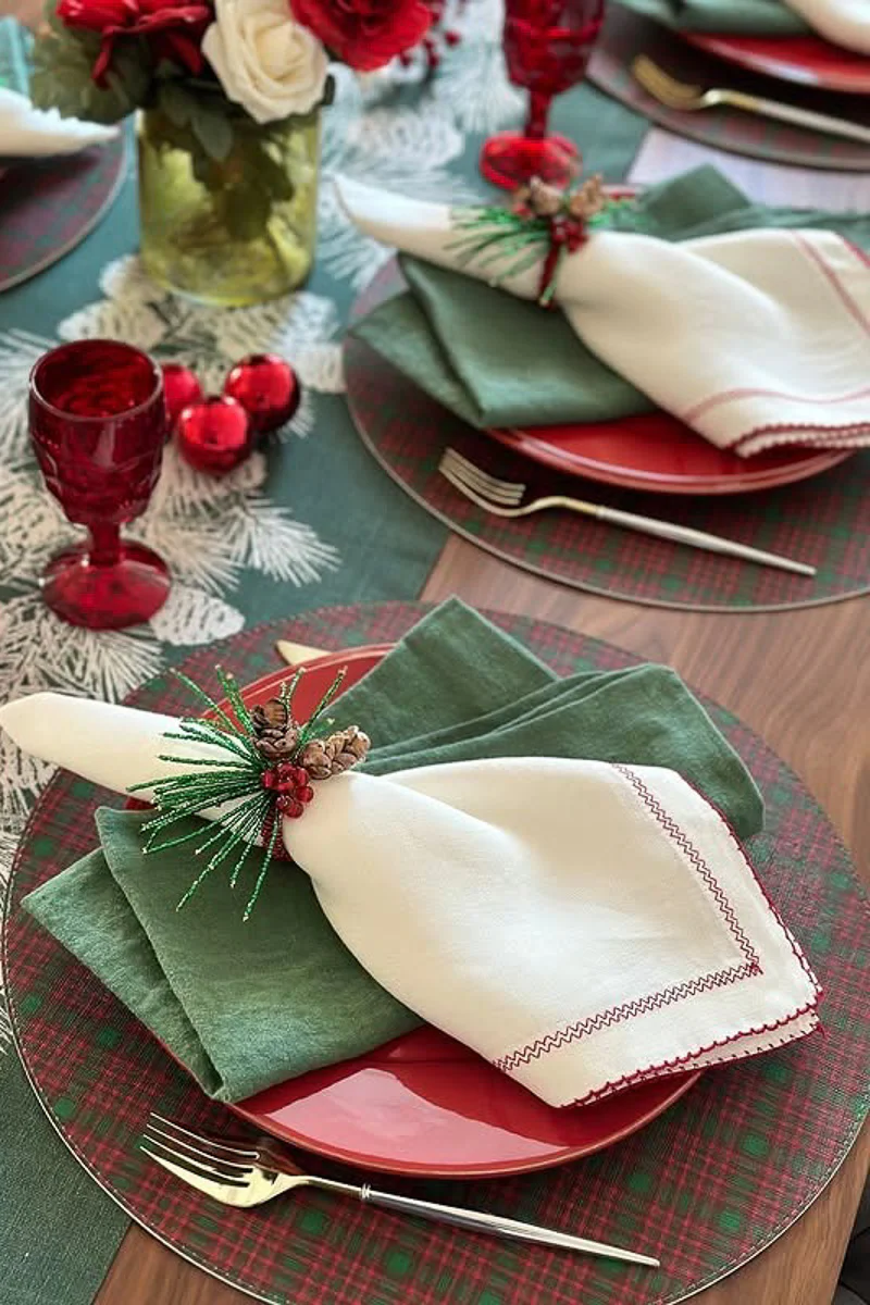 Bodrum Riviera Napkin 22" Forest