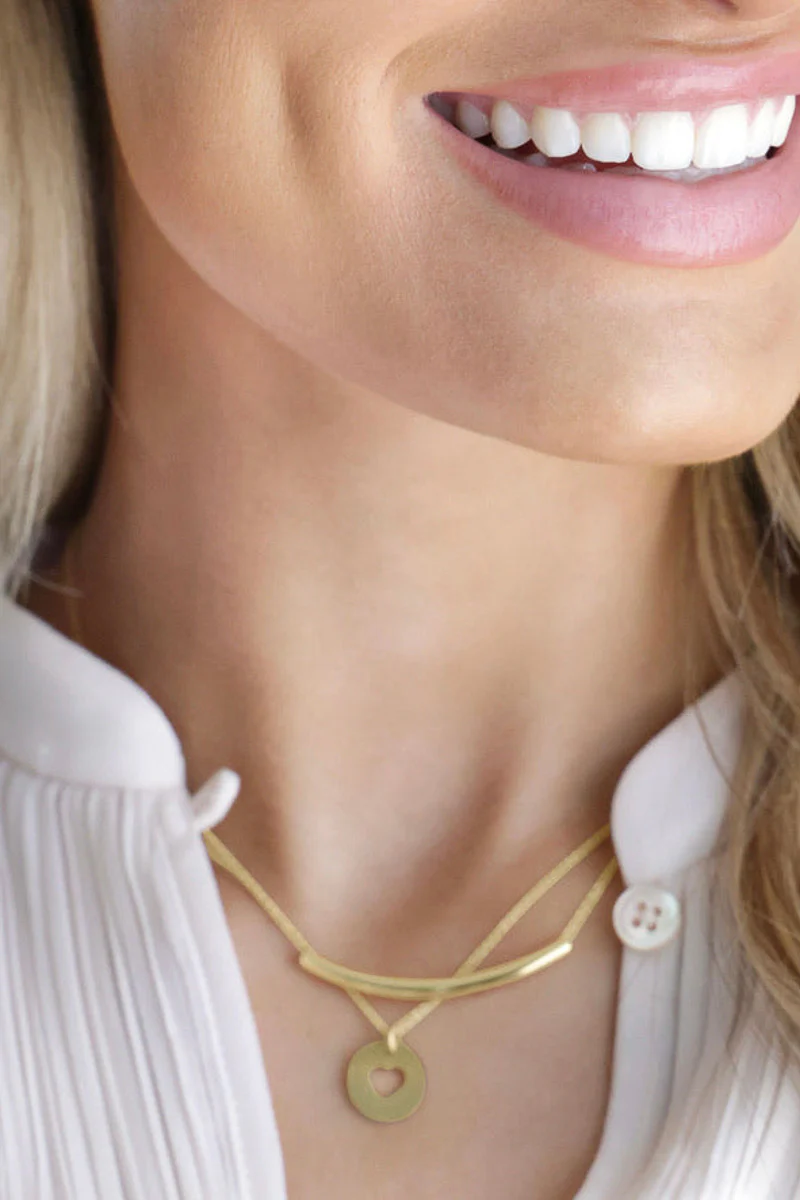 enewton 16" Necklace Gold Bliss Bar Gold