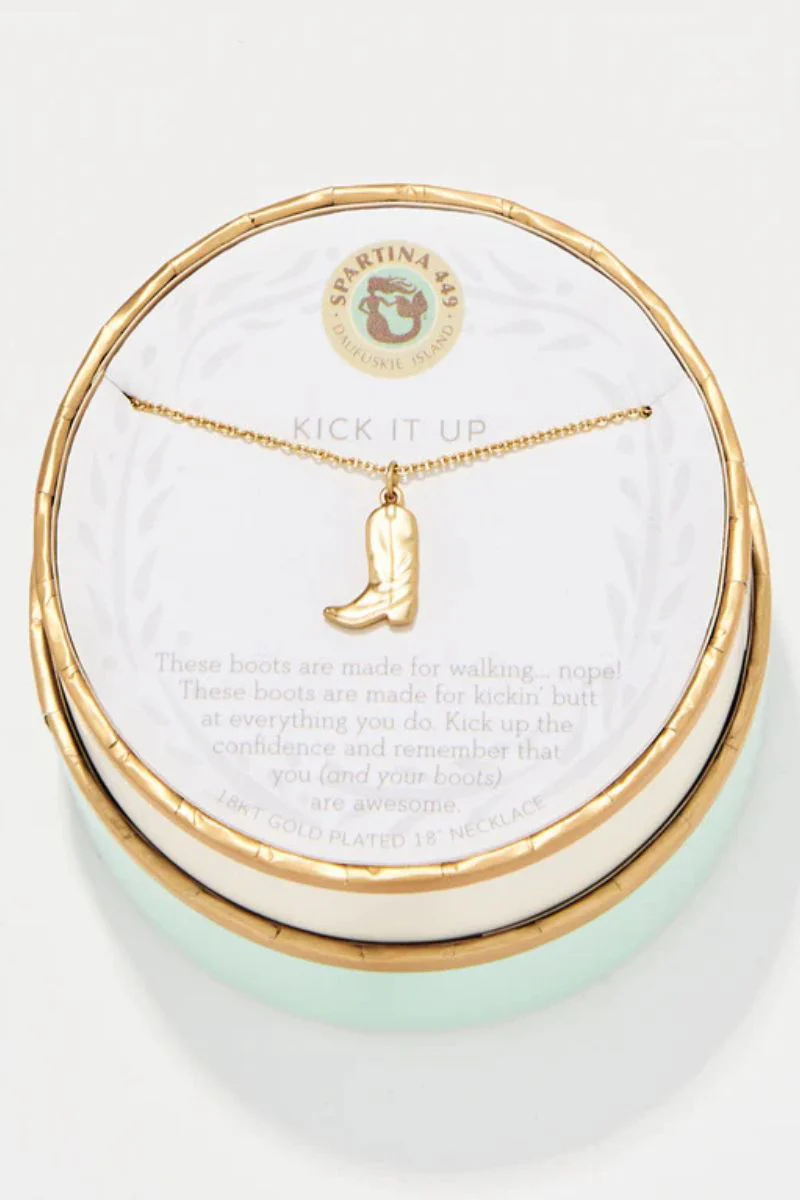 Spartina Sea La Vie Necklace 18" Kick It Up Gold