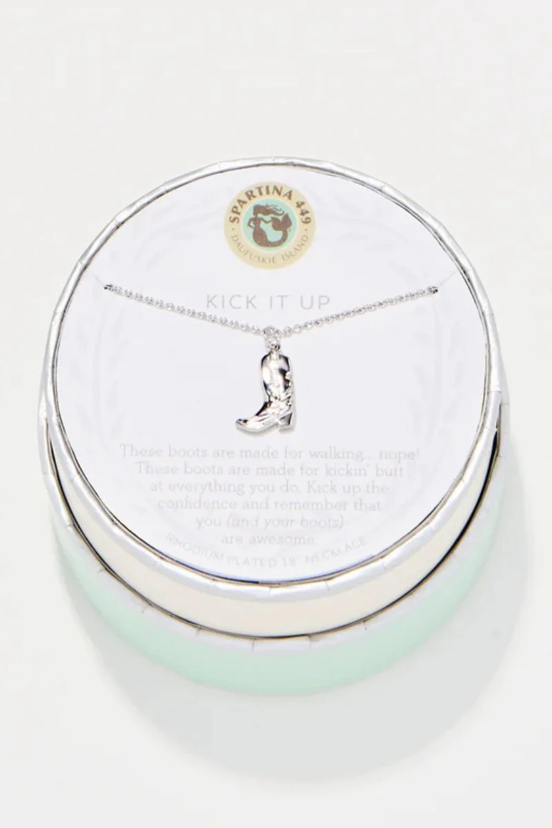 NECKLACE, KICK IT UP SILVER - Image 2