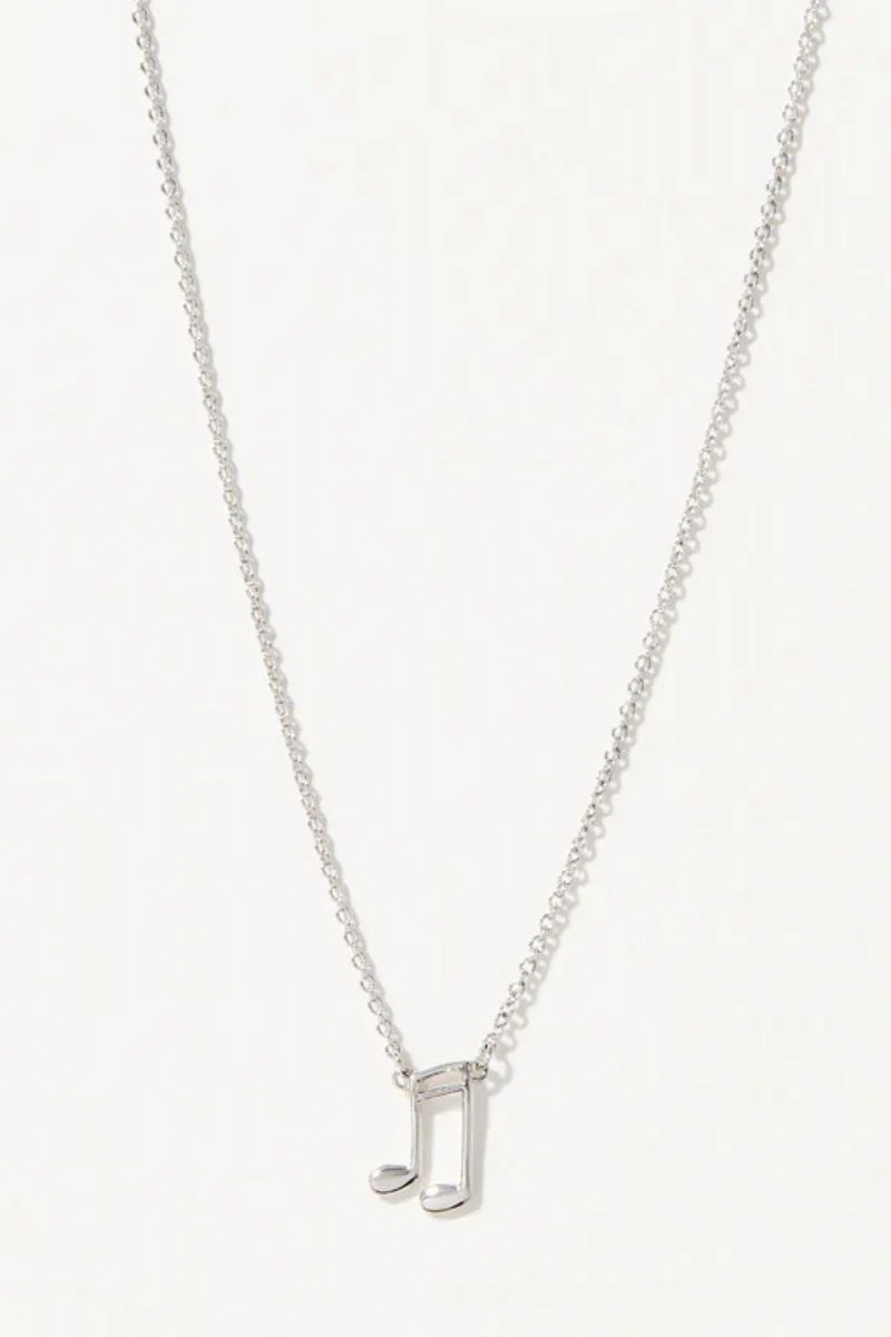 Spartina Sea La Vie Necklace 18" Music Lover Silver - Image 2