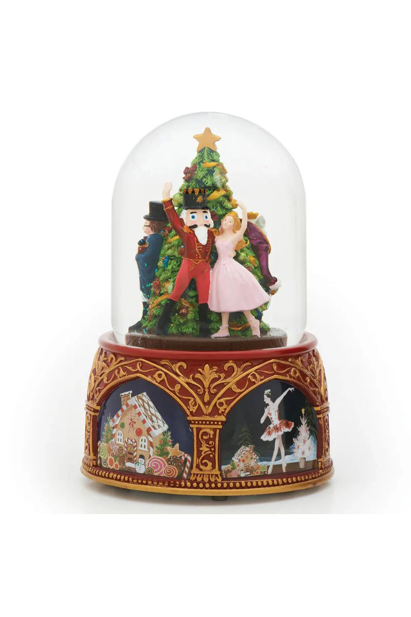 Musical Rotation Nutcracker Dome 8" Wind Up - Image 3