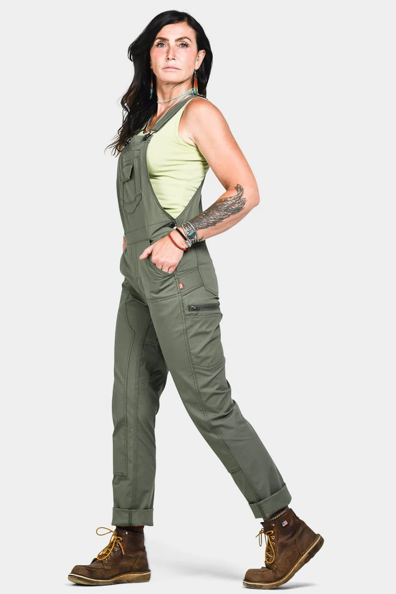 Dovetail Workwear Freshly Overalls in Ultra Light Lichen Green Ripstop 16X30 - Image 3