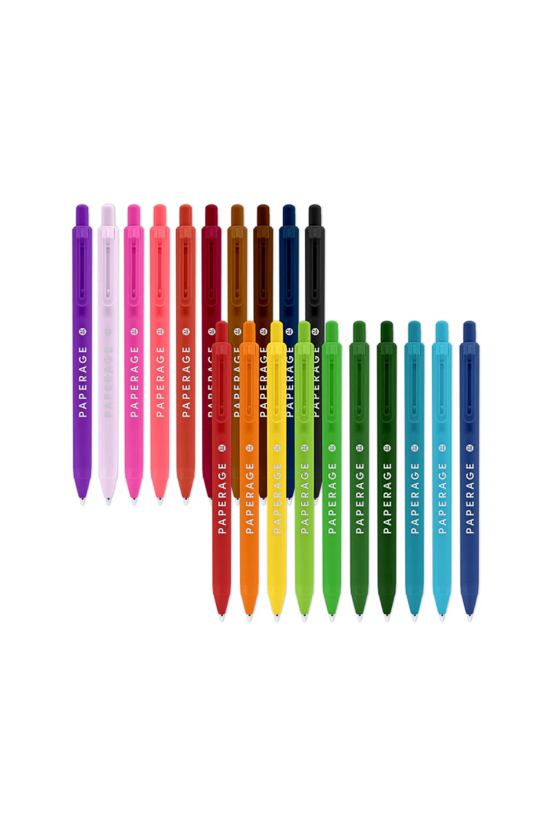 Paperage Gel Retractable Pens 20 Pack - Image 2