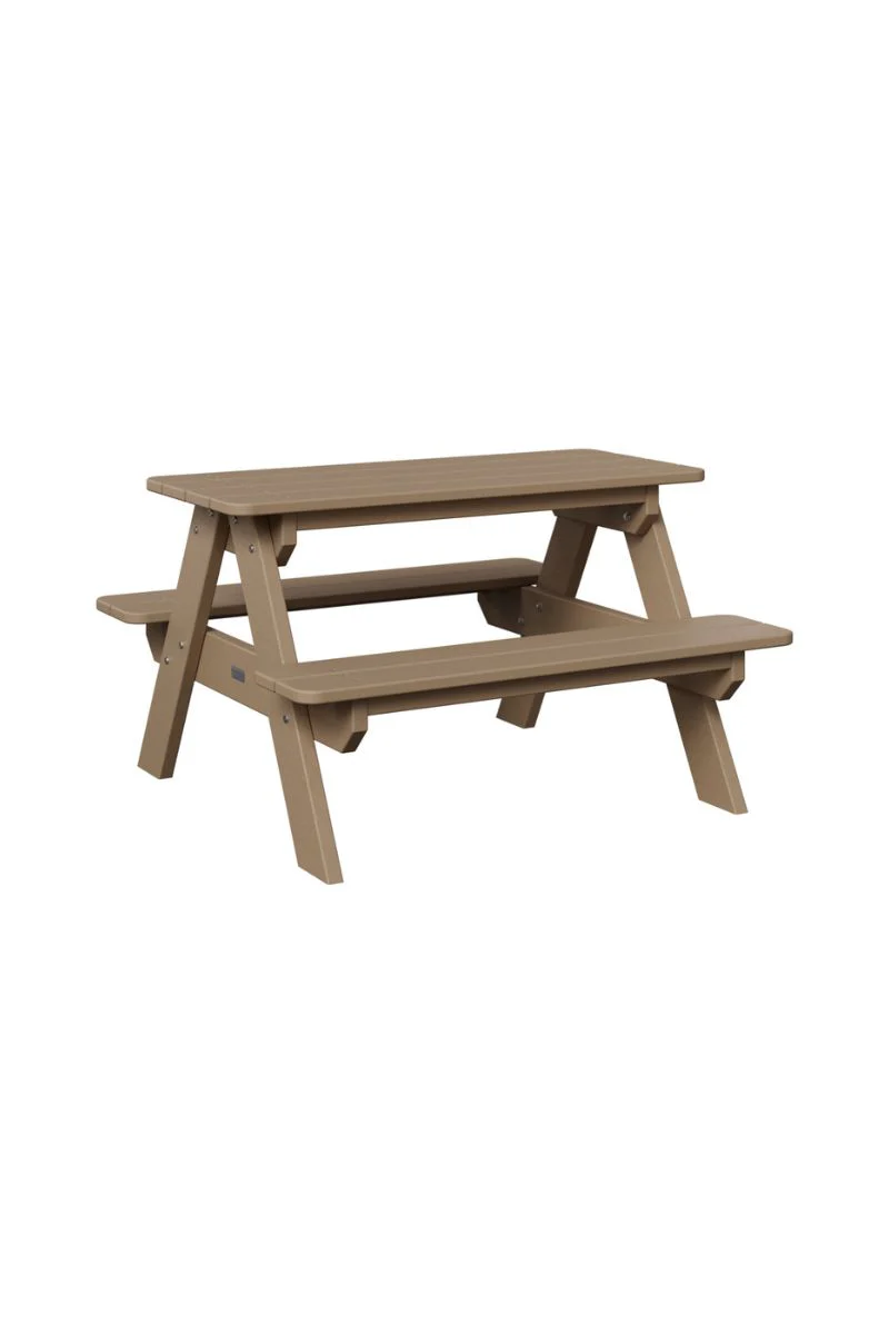 Berlin Gardens Childs Picnic Table Weatherwood - Image 2
