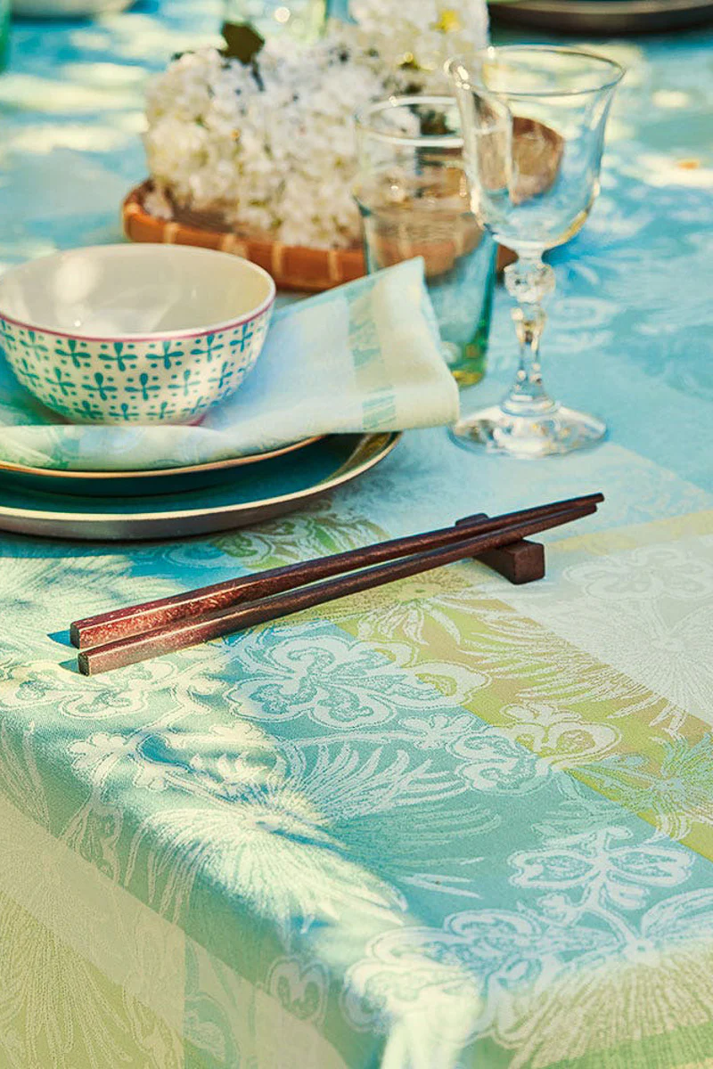Garnier-Thiebaut Mille Venusta Coated Placemat Aqua