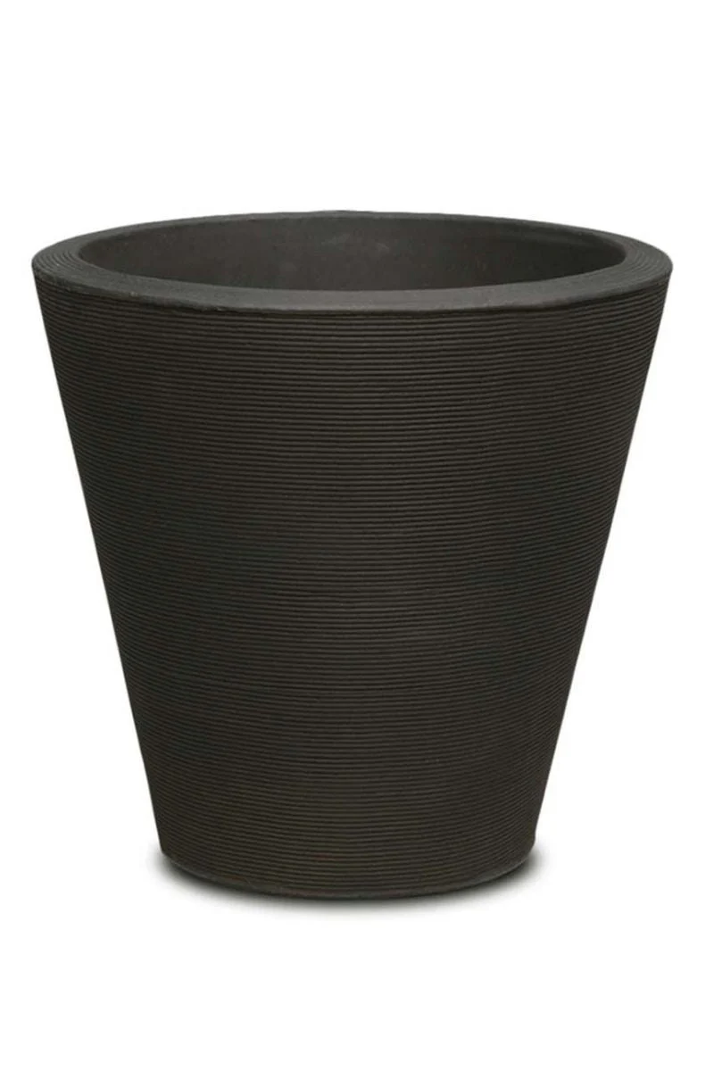 Crescent Madison Planter 20" Caviar Black
