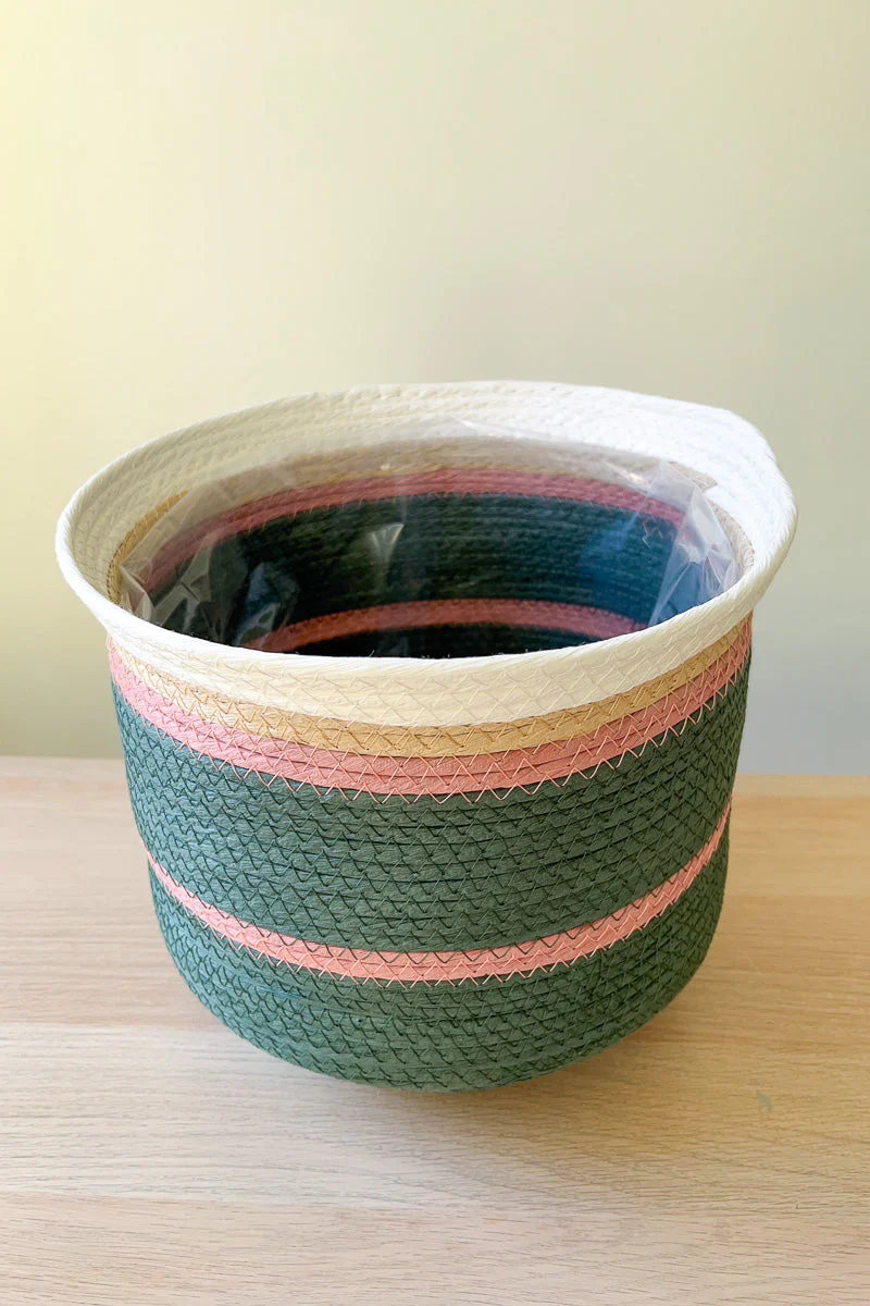 PLANTER, PAPERROPE ROUND LARGE
