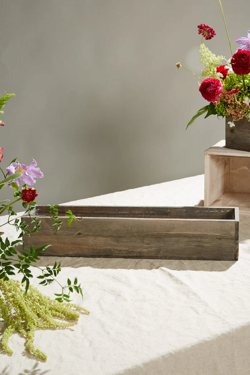 Woodland Planter 20"x 4"x 4" Natural