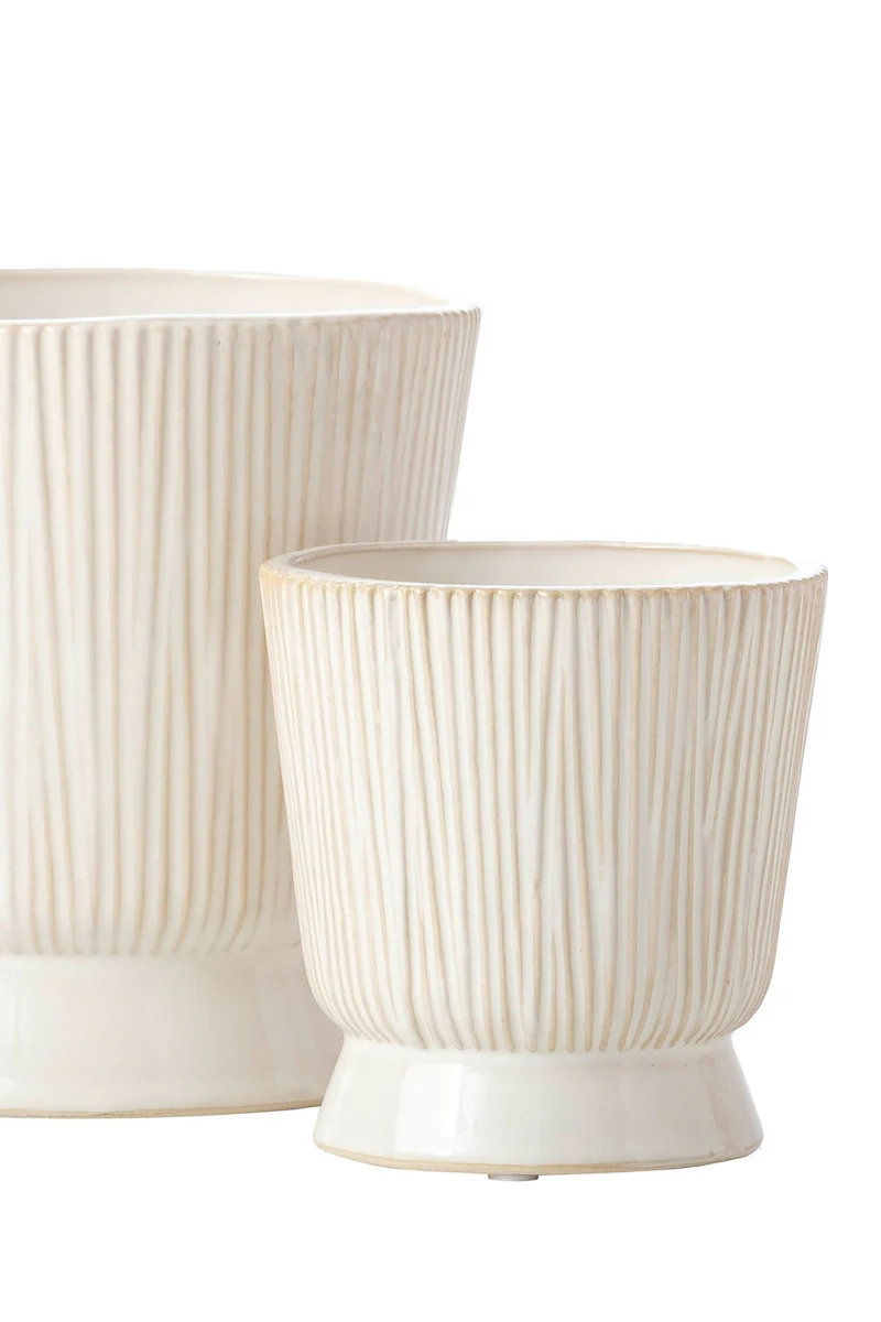 Alfresco Bergen Planter 4.5" Living White