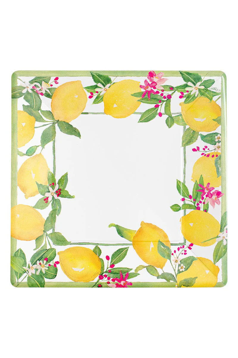 Caspari Limoncello Paper Dinner Plates