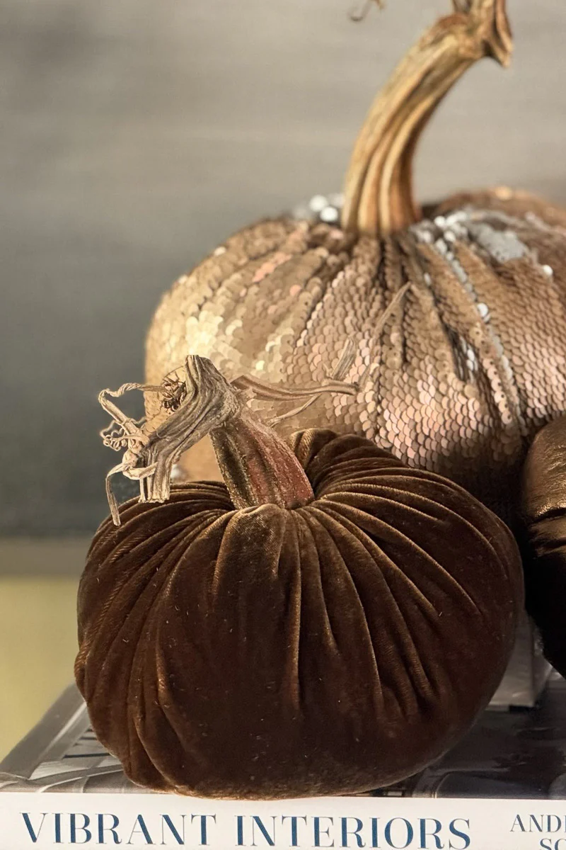 Plush Pumpkin Velvet Pumpkin 8" Acorn - Image 2