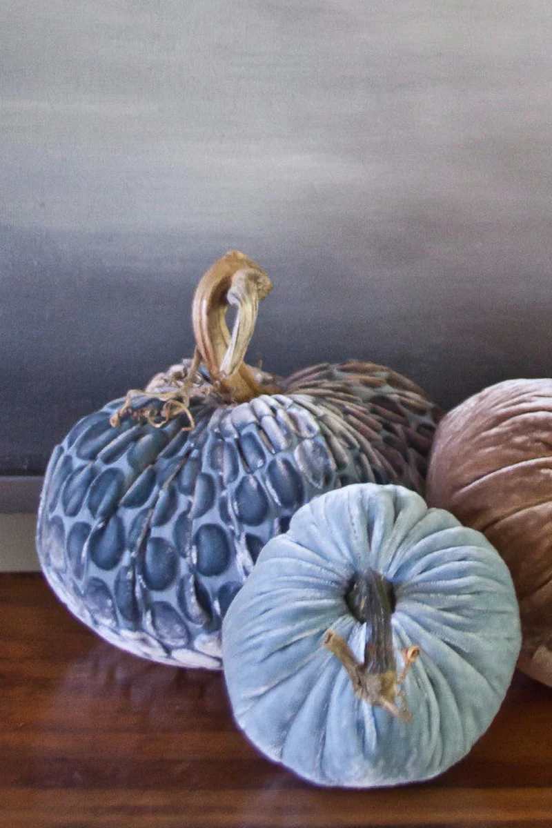 Plush Pumpkin Velvet Pumpkin 4" Gunmetal Dot - Image 2