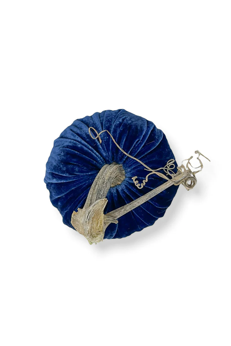 Plush Pumpkin Velvet Pumpkin 4" Sapphire - Image 3