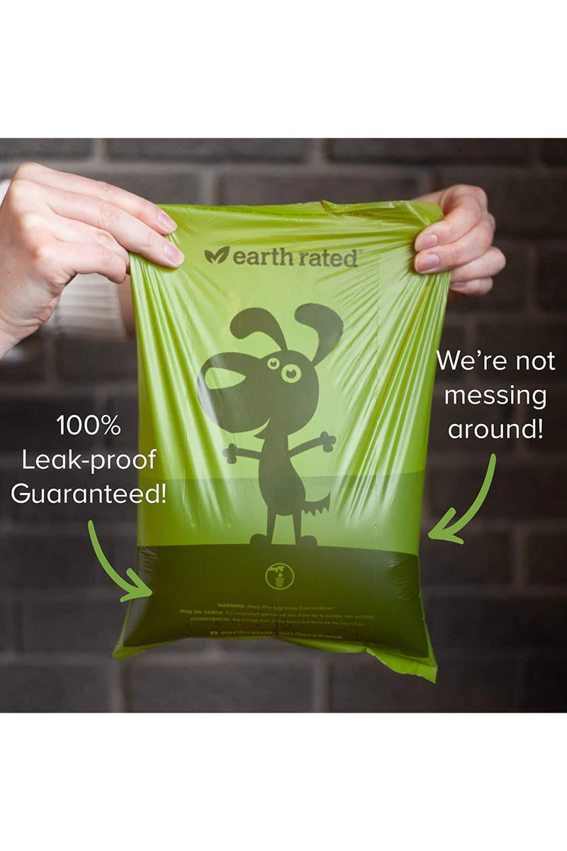 Earth Rated Dog Poop Bags Unscented 8 Rolls 120 Count - Image 2