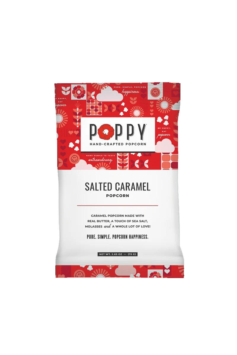 Poppy Hand-Crafted Popcorn Salted Caramel Snack Bag - Image 2