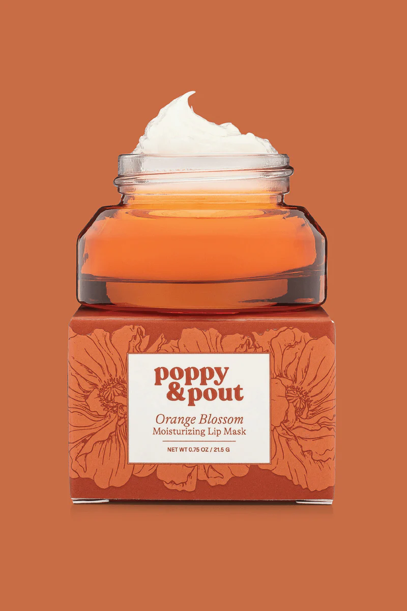 Poppy & Pout Moisturizing Lip Mask Orange Blossom - Image 2