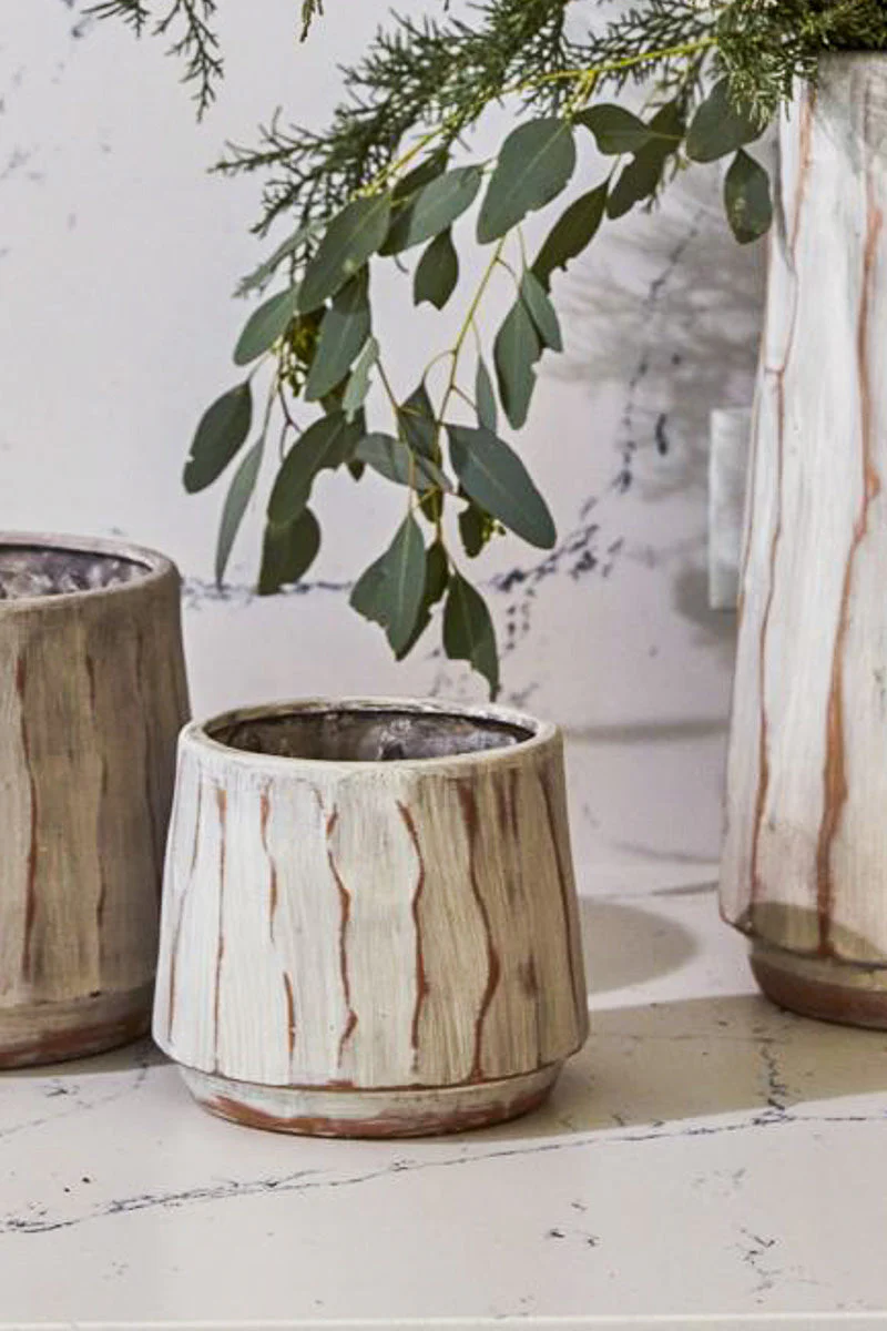 Forest Bark Pot 6"x 5.25"