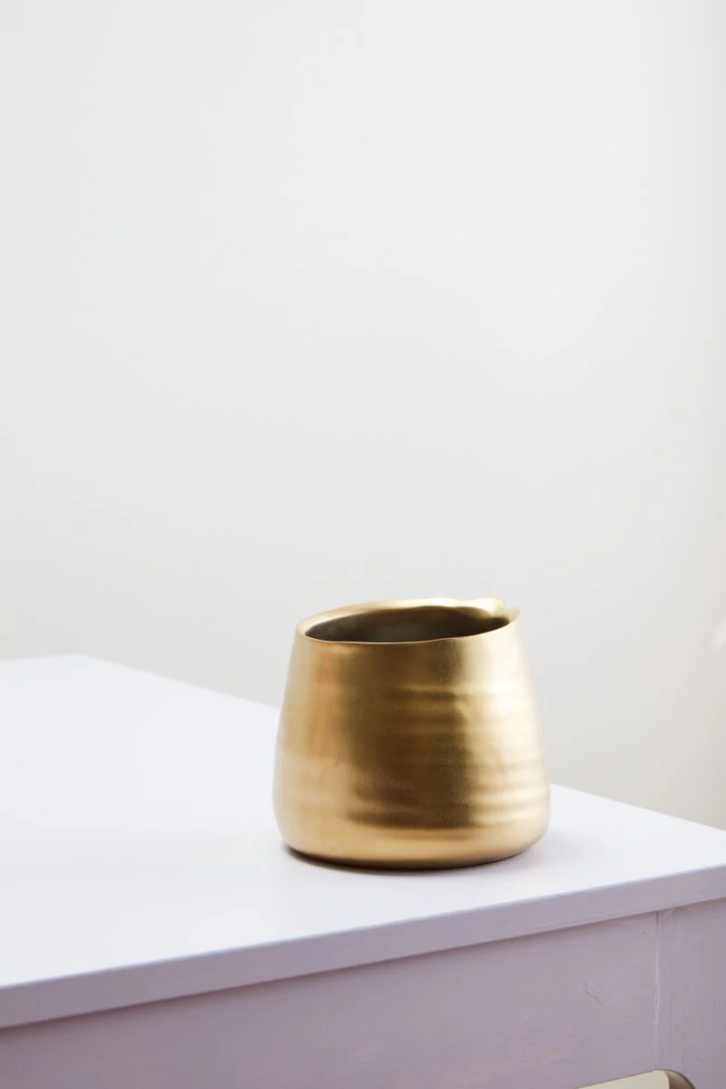 Tegan Planter 5.5"x4.5" Gold