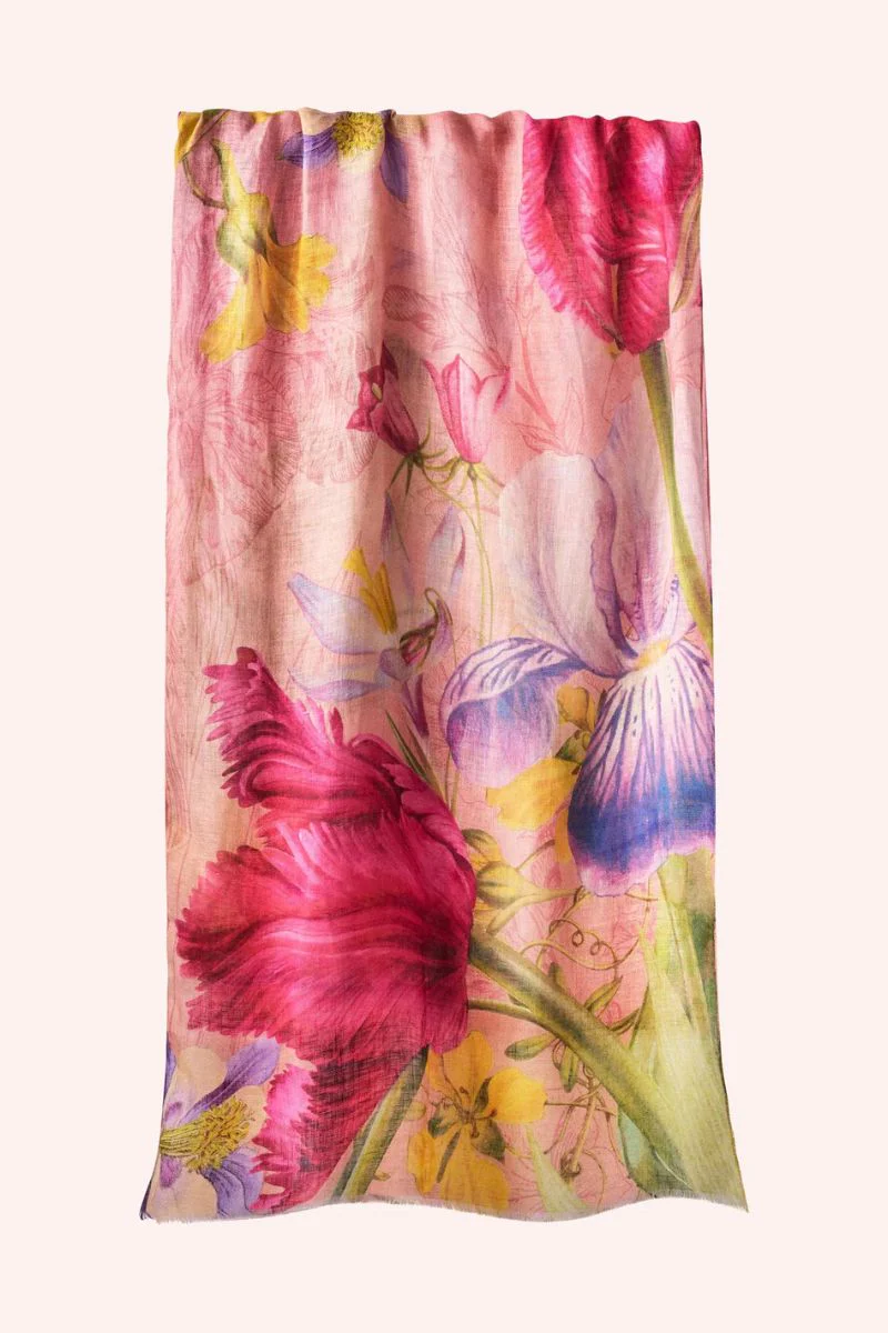 Powder Design Linen/Cotton Floral Study Scarf Peta - Image 2