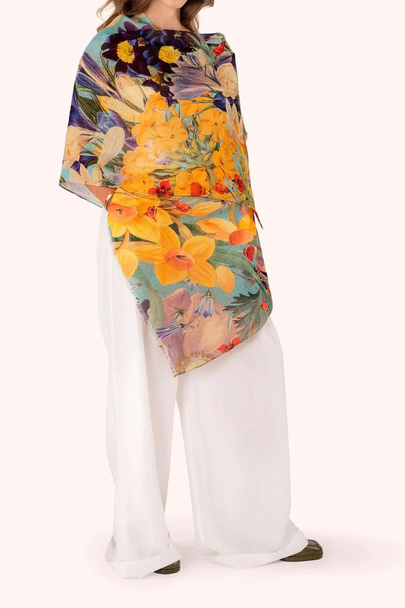 Powder Design Linen/Cotton Scarf Spring Flora - Image 2