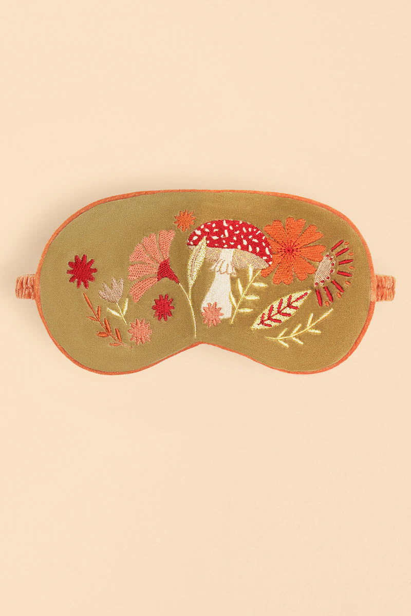 Powder Design Luxury Lavender Velvet Eye Mask Tranquil Toadstool Sage - Image 2