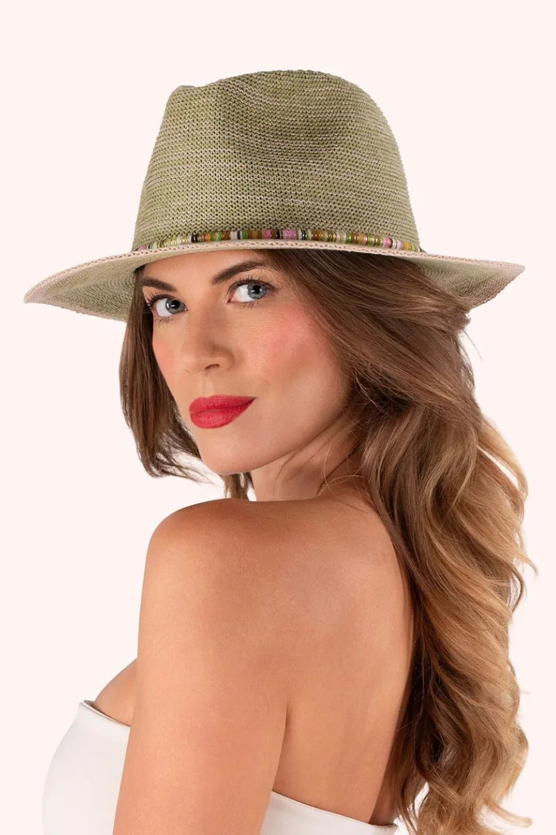 Powder Design Natalie Hat Lawn Green with Mul - Image 2