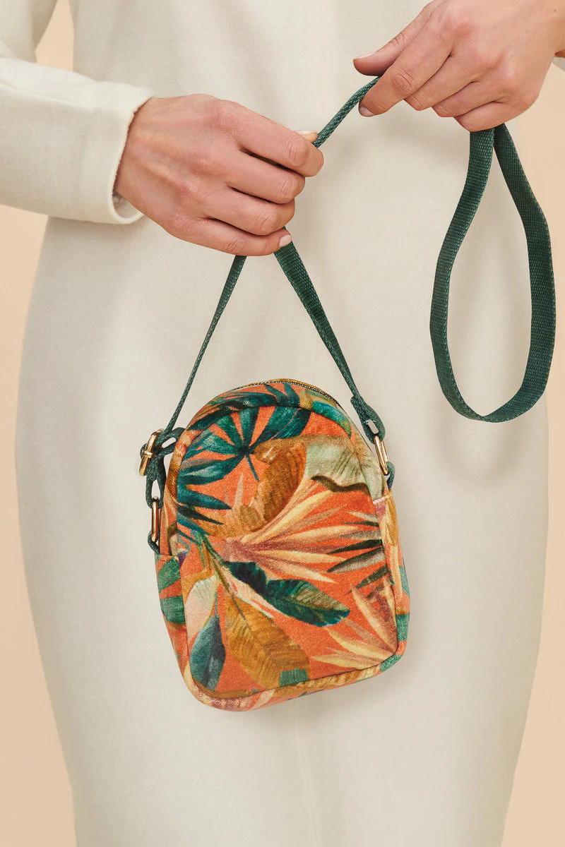 Powder Design Out and About Velvet Bag Painted Palms - Image 2