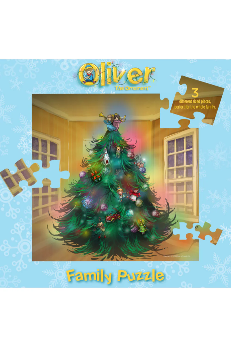 Oliver the Ornament Christmas Tree Family Puzzle 352 Pieces