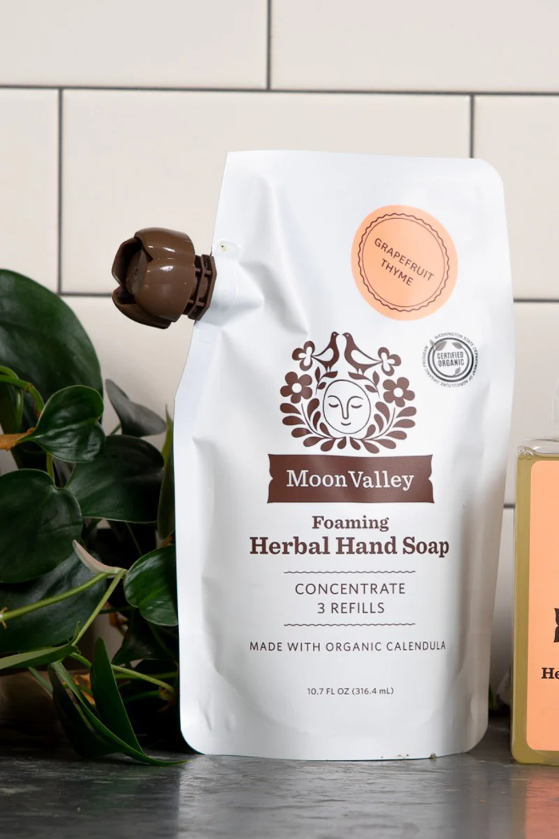 Moon Valley Organics Foaming Herbal Hand Soap Concentrate Grapefruit Thyme - Image 2
