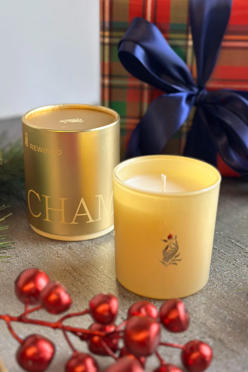 Rewined Champagne Metallic Candle 5.5 oz