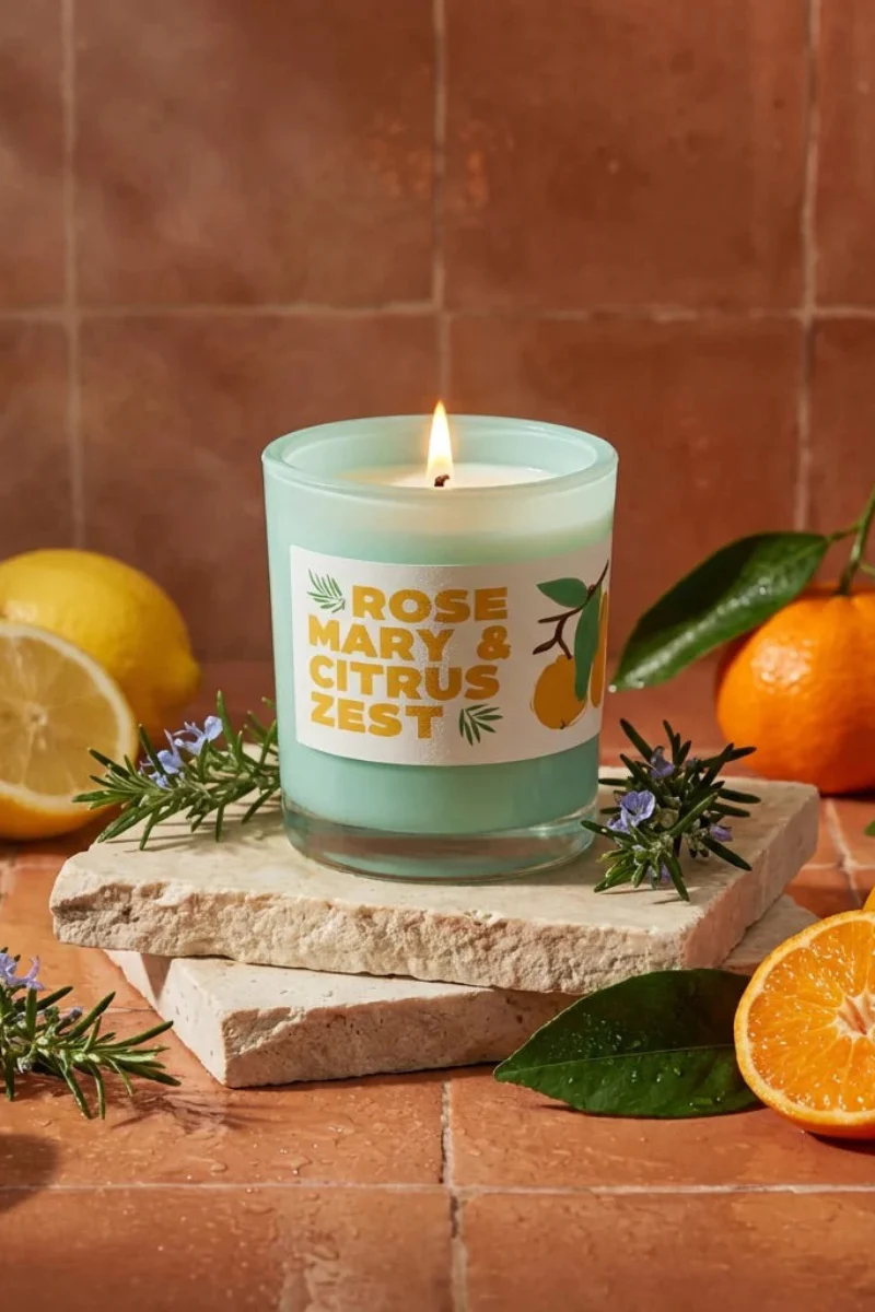 Rewined Rosemary & Citrus Candle 10 oz