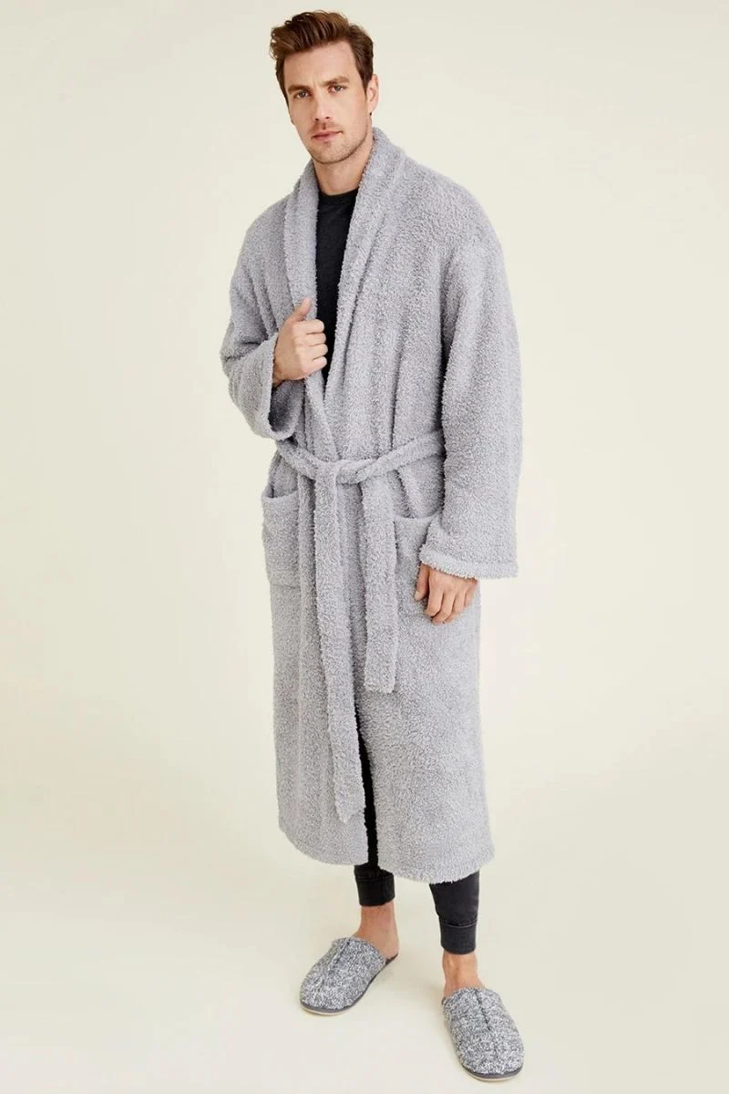 Barefoot Dreams CozyChic Adult Robe Size 1 Dove Gray