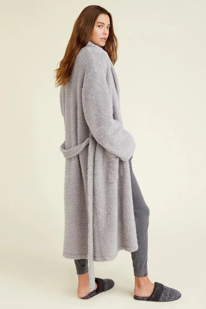 Barefoot Dreams CozyChic Adult Robe Size 1 Dove Gray - Image 2