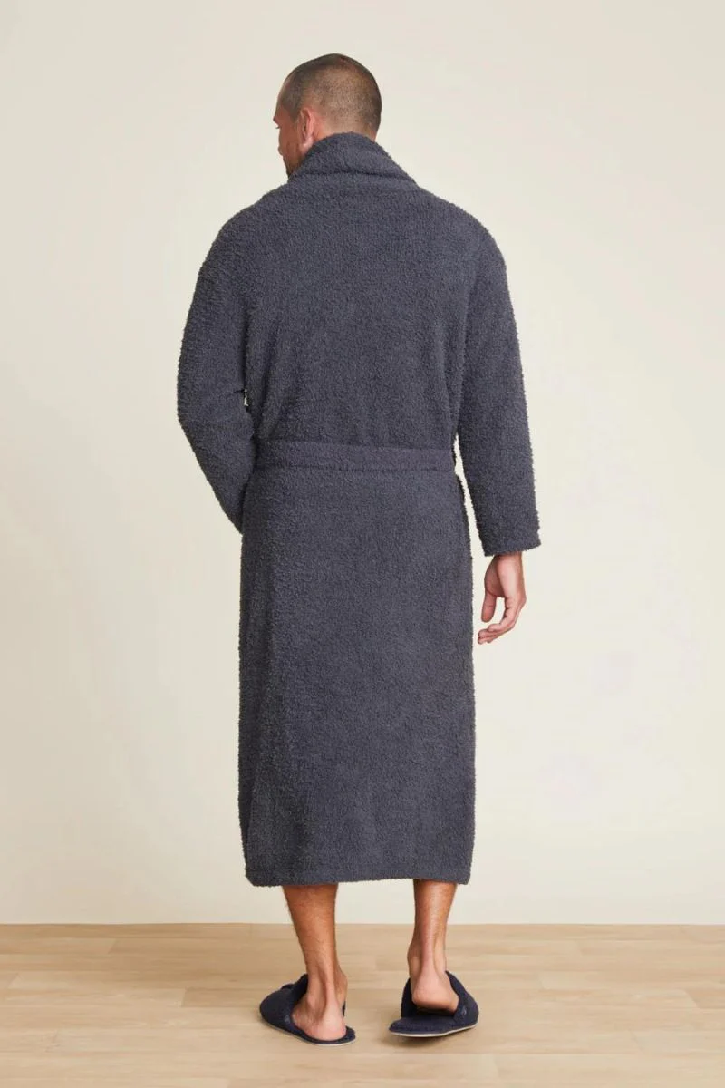 Barefoot Dreams CozyChic Adult Robe Size 2 Slate Blue - Image 3